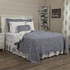 Custom Quilt Lydia Blue Twin Quilt 86Lx68W