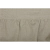 Custom Quilt Provincial Linen Natural Queen Bedspread 78Lx56W+36