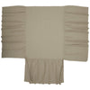 Custom Quilt Provincial Linen Natural Queen Bedspread 78Lx56W+36