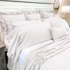 Custom Quilt Provincial Linen White Queen Bedspread 78Lx56W+36