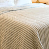 Custom Quilt Timeless Ticking Gray Luxury King Quilt 105Lx120W