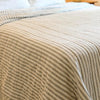 Custom Quilt Timeless Ticking Gray Twin Quilt 86Lx68W