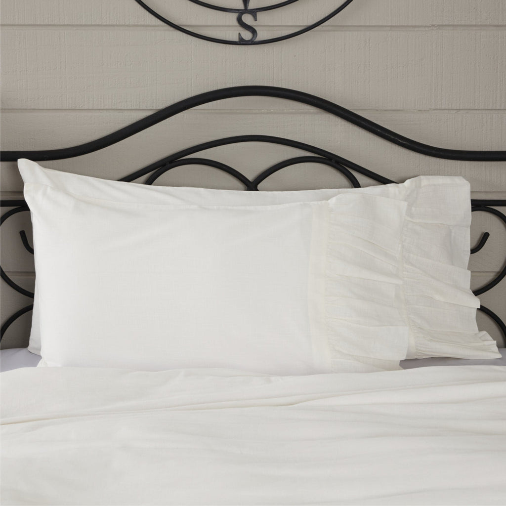 Sham Set Elizabeth Ruffled Standard Sham Set of 2 27Lx21W 8