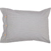 Custom Sham Farmhouse Ticking Blue Standard Sham 27Lx21W