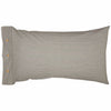 Custom Sham Farmhouse Ticking Gray King Sham 37Lx21W
