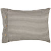 Custom Sham Farmhouse Ticking Gray Standard Sham 27Lx21W