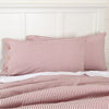 Custom Sham Farmhouse Ticking Red King Sham 37Lx21W