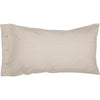 Custom Sham Farmhouse Ticking Taupe King Sham 37Lx21W