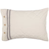 Custom Sham Market Place Gray Standard Sham 27Lx21W