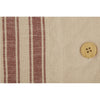 Custom Sham Market Place Red King Sham 37Lx21W