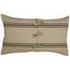 Custom Sham Mill House Stripe Black King Sham 37Lx21W