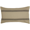 Custom Sham Mill House Stripe Black King Sham 37Lx21W