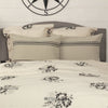 Custom Sham Mill House Stripe Black Standard Sham 27Lx21W