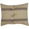 Custom Sham Mill House Stripe Black Standard Sham 27Lx21W