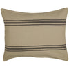 Custom Sham Mill House Stripe Black Standard Sham 27Lx21W