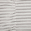 Custom Sham Timeless Ticking Gray Ruffled King Sham Set of 2 37Lx21W+8