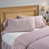 Custom Sham Timeless Ticking Red Ruffled King Sham Set of 2 37Lx21W+8