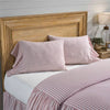 Custom Sham Timeless Ticking Red Ruffled Standard Sham Set of 2 27Lx21W+8
