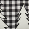 Custom Sham Vintage Check Black Tree King Sham 37Lx21W