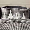 Custom Sham Vintage Check Black Tree Standard Sham 27Lx21W
