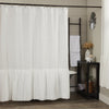 Custom Shower Curtain Elizabeth Ruffled Shower Curtain 72Lx72W
