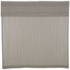 Custom Shower Curtain Farmhouse Ticking Gray Shower Curtain 72Lx72W