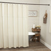 Custom Shower Curtain Flax and Lace Shower Curtain 72Lx72W