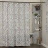 Custom Shower Curtain Gray Gables Floral Shower Curtain 72Lx72W