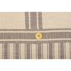 Custom Shower Curtain Market Place Gray Grain Sack Stripe Shower Curtain 72Lx72W