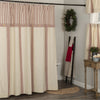 Custom Shower Curtain Market Place Red Stripe Shower Curtain 72Lx72W