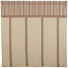 Custom Shower Curtain Market Place Red Stripe Shower Curtain 72Lx72W