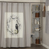 Custom Shower Curtain Midnight Moon Wreath Shower Curtain 72Lx72W