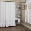 Custom Shower Curtain Serenity Ruffled Shower Curtain 72Lx72W