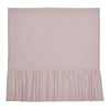 Custom Shower Curtain Timeless Ticking Red Ruffled Shower Curtain 72Lx72W