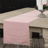 Custom Table Runner Farmhouse Ticking Red Runner 36Lx13W