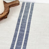 Custom Tablemat Market Place Blue Grain Sack Stripe Tablemat Set of 2 14Lx14W