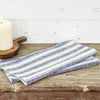 Custom Tablemat Market Place Blue Ticking Stripe Tablemat Set of 2 14Lx14W