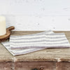 Custom Tablemat Market Place Gray Ticking Stripe Tablemat Set of 2 14Lx14W
