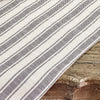 Custom Tablemat Market Place Gray Ticking Stripe Tablemat Set of 2 14Lx14W