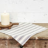 Custom Tablemat Market Place Gray Ticking Stripe Tablemat Set of 2 14Lx14W