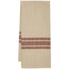 Custom Tea Towel Market Place Red Grain Sack Stripe Tea Towel 28Lx19W