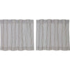 Custom Tier Farmhouse Ticking Blue Tier Set of 2 24Lx36W