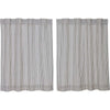 Custom Tier Farmhouse Ticking Blue Tier Set of 2 36Lx36W