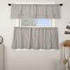 Custom Tier Farmhouse Ticking Gray Tier Set of 2 24Lx36W