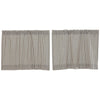Custom Tier Farmhouse Ticking Gray Tier Set of 2 24Lx36W