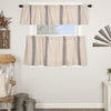 Custom Tier Market Place Blue Grain Sack Stripe Tier Set of 2 24Lx36W