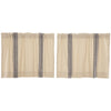 Custom Tier Market Place Blue Grain Sack Stripe Tier Set of 2 24Lx36W