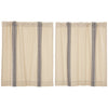 Custom Tier Market Place Blue Grain Sack Stripe Tier Set of 2 36Lx36W