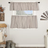 Custom Tier Market Place Blue Ticking Stripe Tier Set of 2 24Lx36W