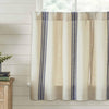 Custom Tier Market Place Gray Grain Sack Stripe Tier Set of 2 24Lx36W